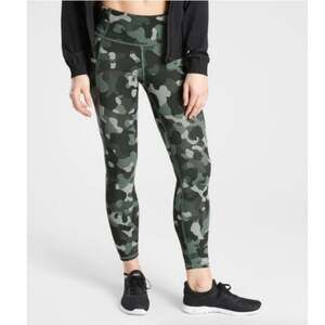 Athleta Lightning Camo 7/8 Tight Legging Green size XXS